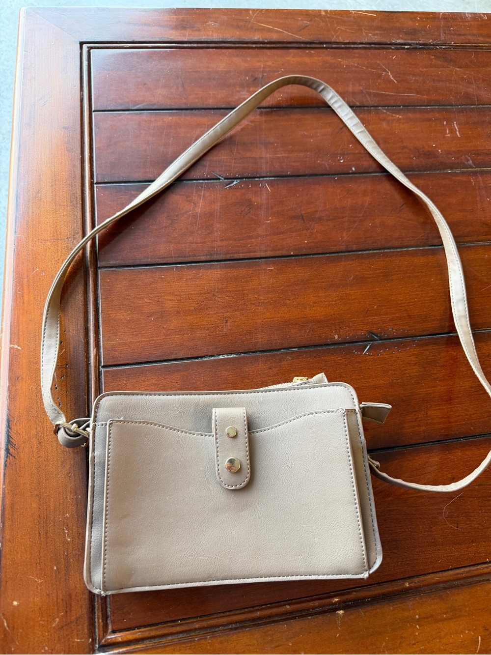 Women's Beige Crossbody Bag
